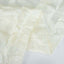 Taffeta 72"x72" Table Overlay Square Tablecloth Ivory - 3D Leaf Petal Table Cover