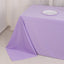 Scuba Rectangular 90"x132" Tablecloth Lavender Lilac - Wrinkle Free, Stain Resistant & Seamless Table Cover