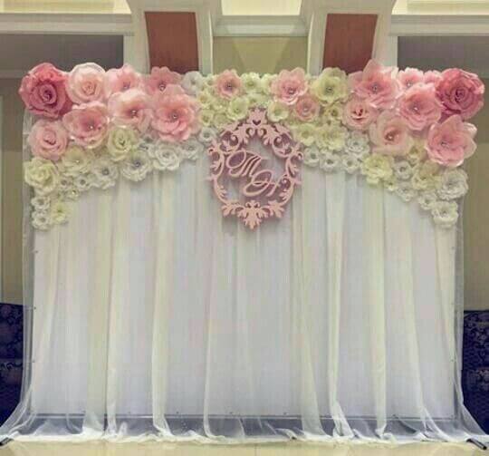 Set of 6 Mint Apple Green Peony 3D Paper Flowers Wall Decor - 7",9",11"