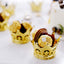 12-Pack Fillable Mini Crown Candy Container Gold - Regal Baby Shower Candy Treat Favor Containers 3"