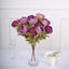 2 Pack 19" Purple Artificial Peony Flower Wedding Bouquets, Faux Silk Flower Arrangements