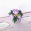 5 Flower Head Lavender Lilac Peony Bouquet Artificial Silk Peonies Spray