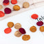 400-Pack Rose Petals Life-Like Flower Confetti Terracotta Mix Matte Silk Round - Decorative Event Table Scatters 2"