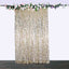 8ftx8ft Champagne Big Payette Sequin Event Curtain Drapes, Backdrop Event Panel
