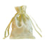 12 Pack 3"x4" Yellow Satin Drawstring Wedding Party Favor Gift Bags