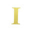 4 Pack 5" Metallic Gold Alphabet Stickers Banner, Customizable Stick on Gold Letters - I