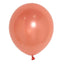 25 Pack 12" Shiny Pearl Rose Gold Latex Helium or Air Balloons