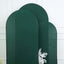 Set of 3 Matte Hunter Emerald Green Spandex Fitted Chiara Backdrop Stand Cover For Round Top Wedding Arch - 5ft, 6ft, 7ft