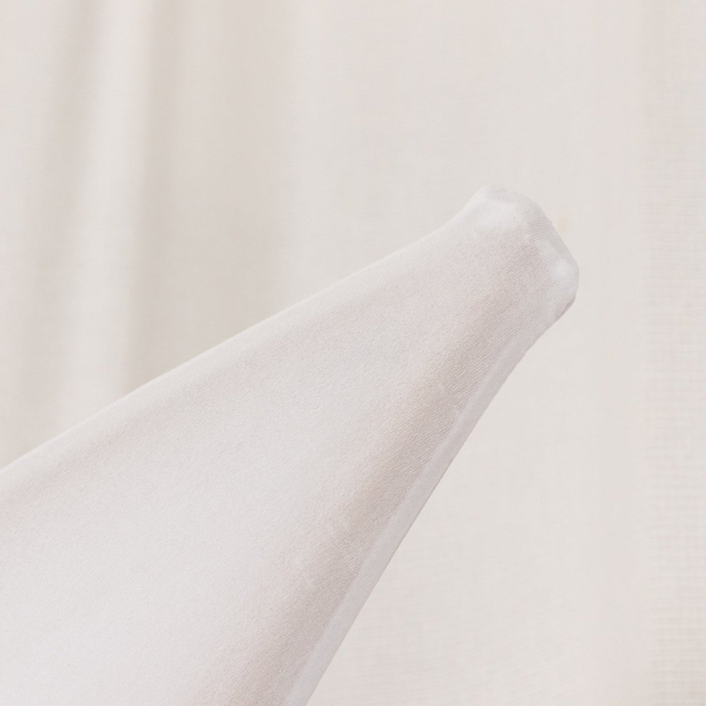 6.5ft White Spandex Crescent Moon Chiara Backdrop Stand Cover, Custom Stretch Fitted Wedding Arch Cover