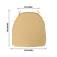 Chiavari Chair Cushion with 1.5" Thick Memory Foam and Ties Champagne - Stylish Removable Cover for Comfort