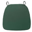 Chiavari Chair Cushion with 1.5" Thick Memory Foam and Ties Hunter Emerald Green - Stylish Removable Cover for Comfort