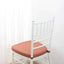 Chiavari Chair Cushion with 1.5" Thick Memory Foam and Ties Terracotta (Rust) - Stylish Removable Cover for Comfort