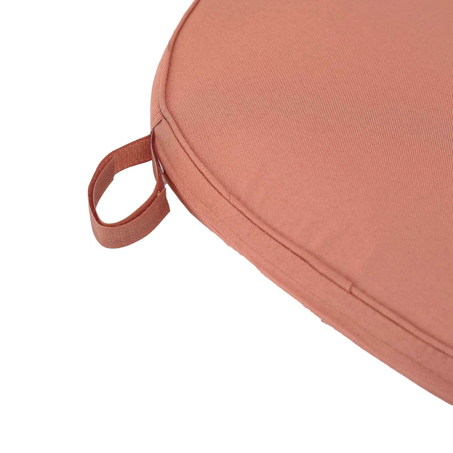 Chiavari Chair Cushion with 1.5" Thick Memory Foam and Ties Terracotta (Rust) - Stylish Removable Cover for Comfort