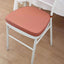 Chiavari Chair Cushion with 1.5" Thick Memory Foam and Ties Terracotta (Rust) - Stylish Removable Cover for Comfort
