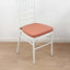 Chiavari Chair Cushion with 1.5" Thick Memory Foam and Ties Terracotta (Rust) - Stylish Removable Cover for Comfort