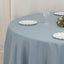 Premium Polyester 120" Round Tablecloth Dusty Blue - Seamless 220GSM Wrinkle-Resistant Table Cover