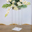 Acrylic Flower Vase Pillar Stand with Square Mirror Base Clear - Versatile Wedding Table Centerpiece 24"