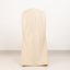 Scuba Stretch Chair Cover Beige for Banquet Chairs Slim Fit Design - Wrinkle Free and Durable Slipcover