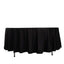 Scuba Round 108" Tablecloth Black - Wrinkle Free & Stain Resistant Table Cover for Exquisite Events
