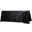 Sequin 90"x156" Rectangle Tablecloth Black - Seamless Big Payette Table Cover
