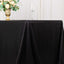 Sequin Dots Polyester 90"x132" Rectangle Tablecloth Shimmering Black - Seamless, Glittering & Wrinkle Free Table Cover