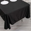 Scuba Rectangular 60"x102" Tablecloth Black - Wrinkle Free & Stain Resistant Table Cover for Weddings and Banquets