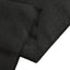 Fitted Polyester 72"x24"x42" Rectangle Tablecloth Black - Secure Fit for Elevated Tables