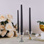 3-Pack LED Decorative Lighting Warm Flickering Black - Flameless Taper Candles 11"