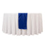 Scuba Polyester 12"x108" Table Runner Royal Blue - Wrinkle-Free Table Linen