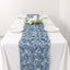 Rosette Satin 14"x108" Table Runner Dusty Blue - Grandiose Design