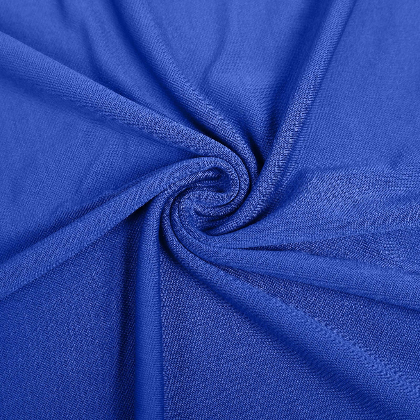Set of 3 Matte Royal Blue Spandex Fitted Chiara Backdrop Stand Cover For Round Top Wedding Arch - 5ft, 6ft, 7ft