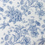 Polyester 108" Round Tablecloth White - Blue French Toile Pattern for Chic Weddings