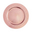 6-Pack Acrylic Round Charger Plates 13" in Blush Pink, Dinner Party Decor Charger Tableware