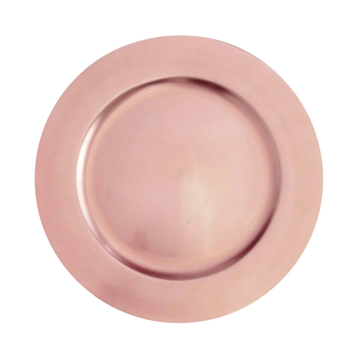 6-Pack Acrylic Round Charger Plates 13" in Blush Pink, Dinner Party Decor Charger Tableware