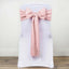 5 Pack Polyester Chair Sashes Blush 6"x108"