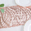 Sequin Mesh 12"x108" Table Runner Blush Stylish Wave Embroidery