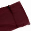 5 Pack Spandex Chair Sashes Burgundy with Gold Rhinestone Buckles - Reusable Four-Way Stretch Sash Bands 5"x14"