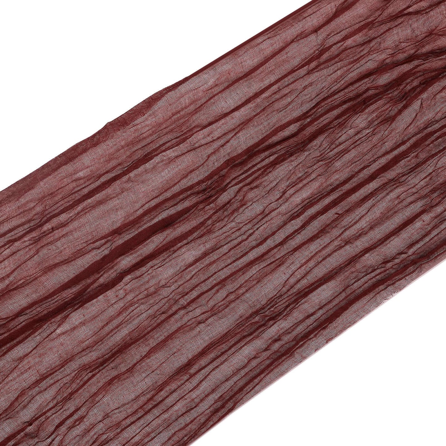 5 Pack Cheesecloth Gauze 16"x88" Chair Sashes Burgundy - Boho Chair Decorations