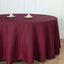 Polyester 132" Round Tablecloth Burgundy - Seamless Chic Design Table Cover