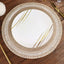 4-Pack Placemats Braided Design Natural Jute and White Round - Rustic Burlap Woven Table Mats 15"