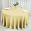 Satin 120" Round Tablecloth Champagne - Stylish Seamless Table Cover