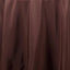 Polyester 90" Round Tablecloth Chocolate - Stain & Wrinkle-Resistant Table Cover
