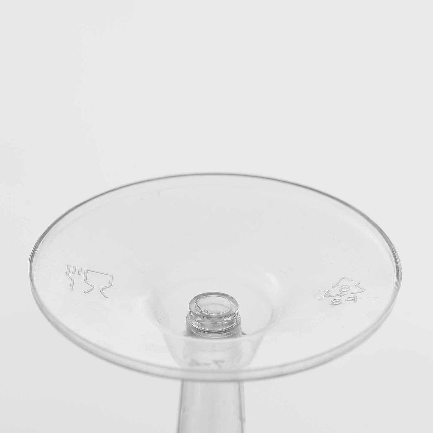 12-Pack Plastic Wine Glasses Clear Short Hollow Stem - Stylish Disposable Cups for Wine 6oz