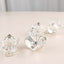 4 Pack Silver Metal Crown Rhinestone Napkin Rings, Royal Bling Napkin Holders
