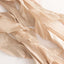 5 Pack Chiffon Satin Chair Sashes Nude - Easy to Install Ruffled Curly Willow