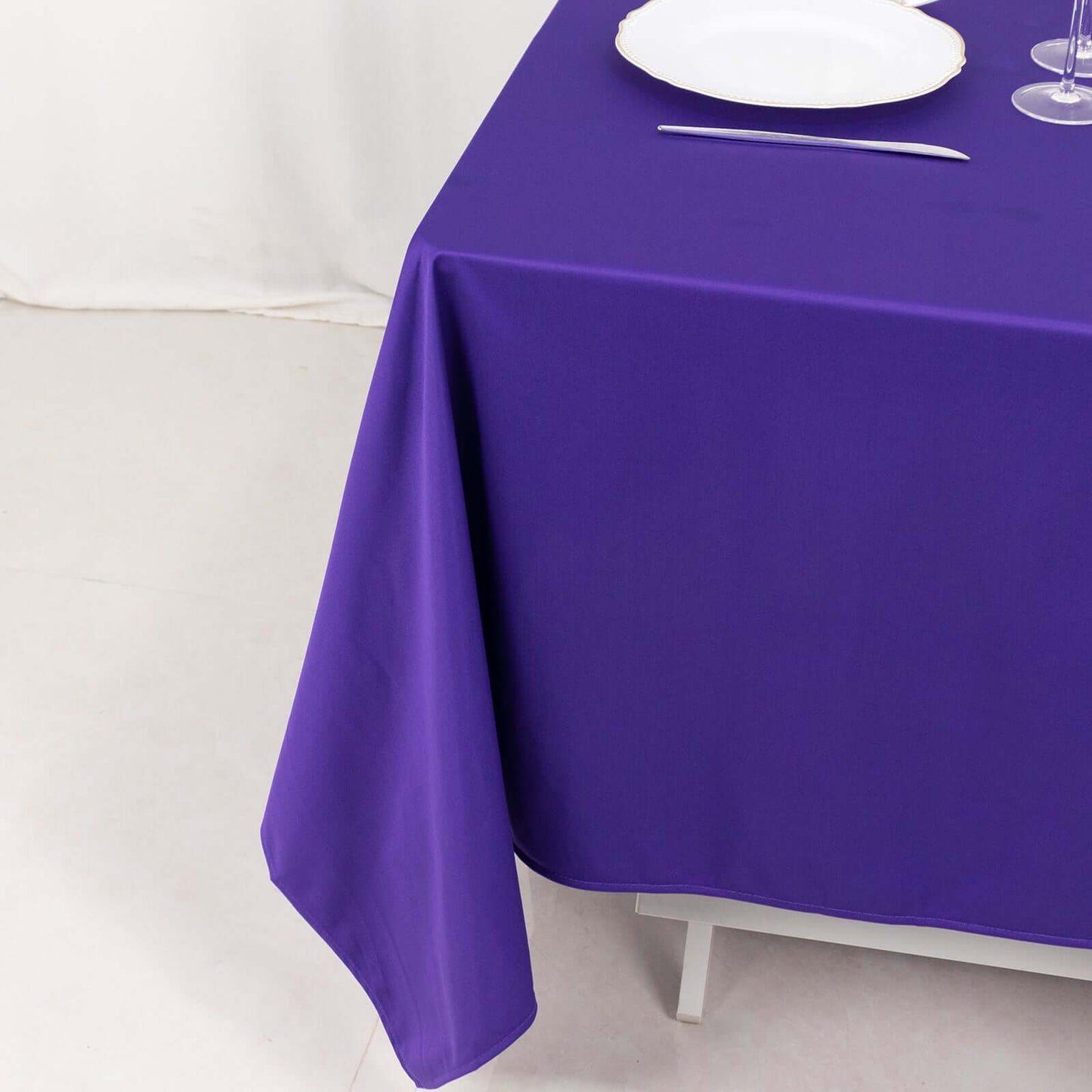 Scuba Square 70"x70" Tablecloth Purple - Wrinkle Free & Stain Resistant Table Cover