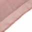 Dusty Rose Chiffon Polyester Event Curtain Drapes, Dual Layer Divider Backdrop Curtain Panels with Rod Pockets - 10ftx10ft