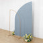 8ft Dusty Blue Spandex Fitted Wedding Arch Cover For Half Moon Top Chiara Backdrop Stand
