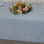 Lamour Satin 60"x102" Rectangle Tablecloth Dusty Blue - Durable & Silky Soft Feel Table Cover