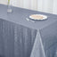 Sequin 90"x132" Rectangle Tablecloth Dusty Blue - Seamless Sparkly Table Cover